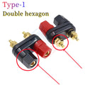 1/2PCS Banana Plugs Couple Terminals Red Black Connector Amplifier Terminal Binding Post Banana Speaker Plug Jack M20