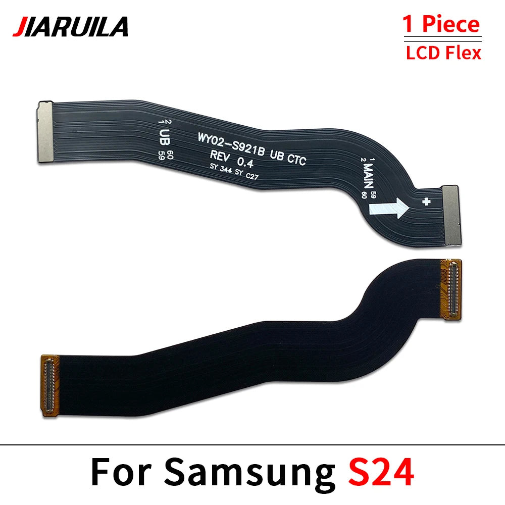 50Pcs，NEW Main FPC LCD Display Connect Wi-Fi Signal Antenna USB Mainboard Flex Cable Ribbon For Samsung S24 S24 Plus S24 Ultra