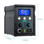 LUXIANZI 8589D+ 2 IN 1 Hot Air Gun Soldering Station With LED Digital Display For BGA PCB IC Repair Tool SMD Rework Station