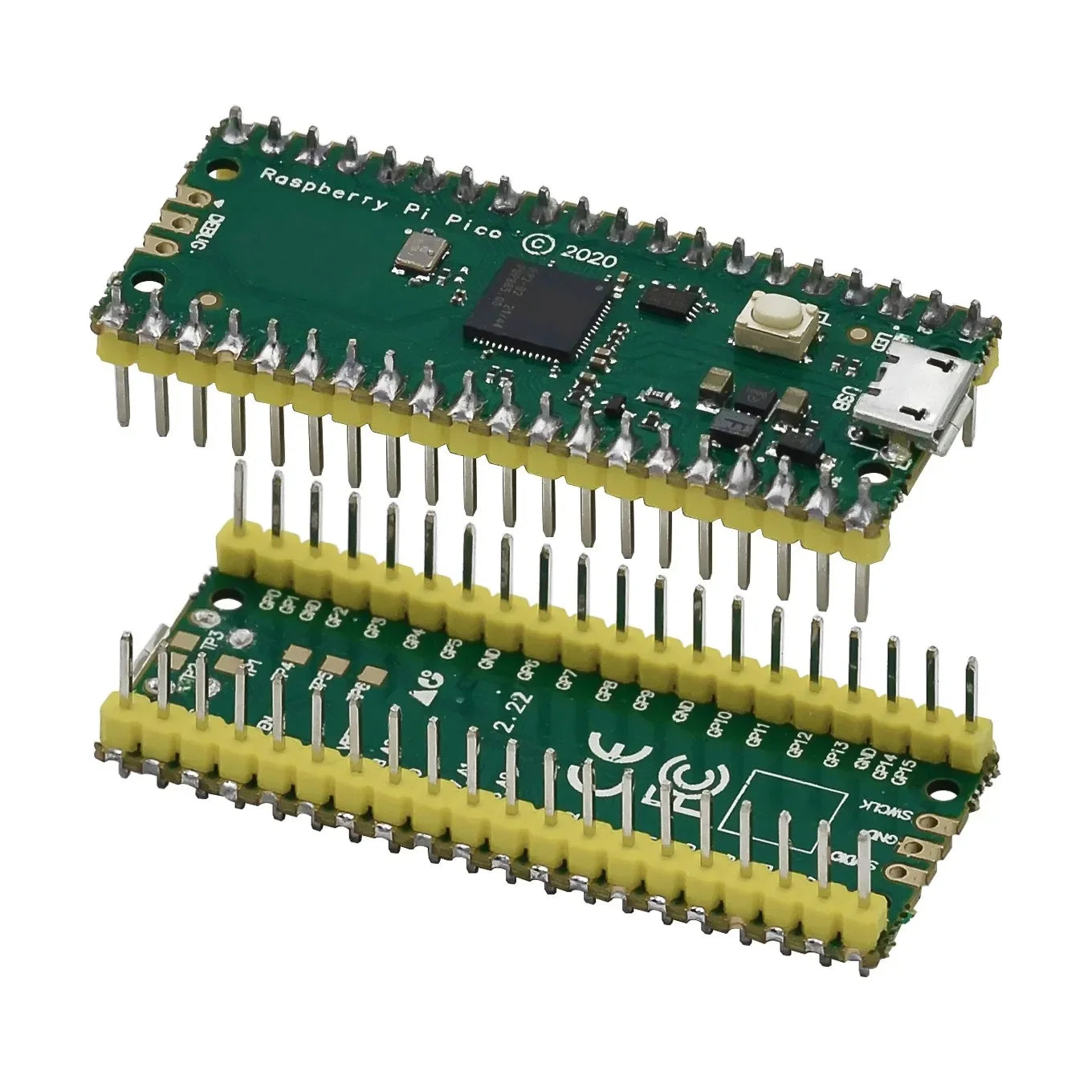 Official Raspberry Pi Pico Board RP2040 Dual-Core 264KB ARM Low-Power Microcomputers High-Performance Cortex-M0+ Processor