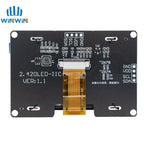 2.4" 2.42 inch 128x64 OLED LCD Display Module SSD1309 12864 4 Pin IIC I2C Serial Interface for Arduino UNO R3 C51