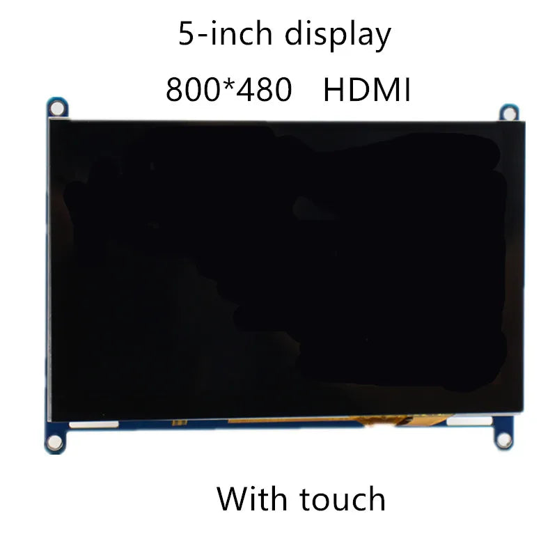 5 Inch IPS LCD HDMI 800 x 480 Capacitive Touch Screen LCD Display, Suitable For Sony PS4/Raspberry Pi/PC