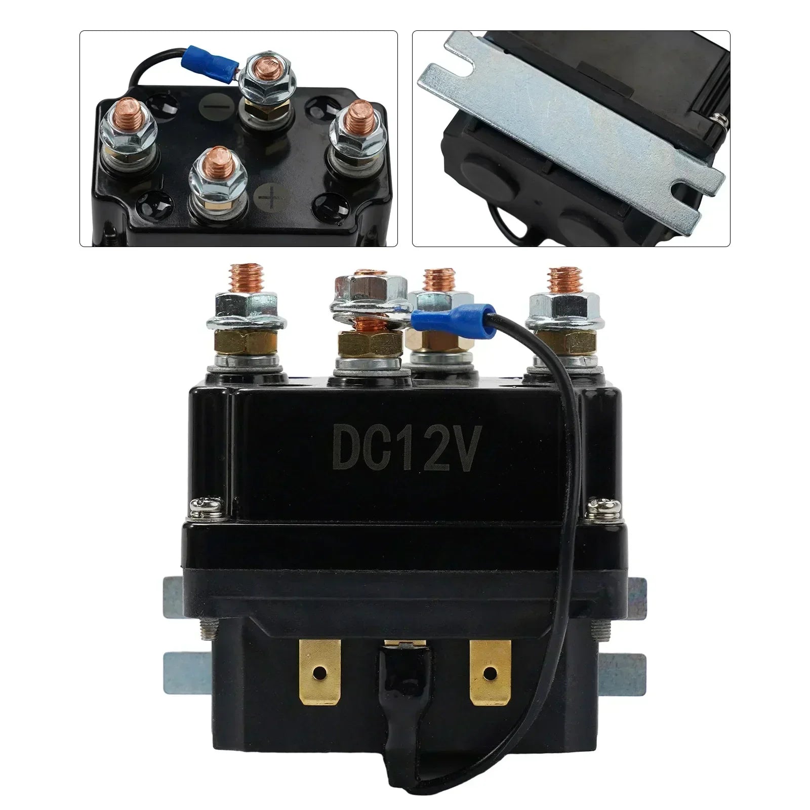 1pcs 500A 12V 12000 Lbs Winch Winch Solenoid Relay Relay 12V 500A Contactor Mechanical Equipment Solenoid Relay