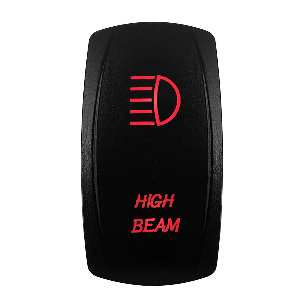 Red Led Light Rocker Switch 12V/24V SPST DPDT Toggle Switch ON OFF/ ON OFF ON Backlight Latching / Momentary Dash Panel Control