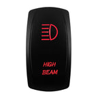 Red Led Light Rocker Switch 12V/24V SPST DPDT Toggle Switch ON OFF/ ON OFF ON Backlight Latching / Momentary Dash Panel Control