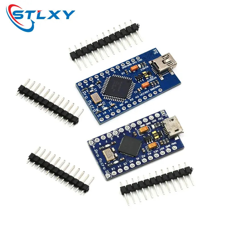 1pcs Pro Micro ATmega32U4 5V 16MHz Module for Arduino Replace ATmega328 32U4 Pro Mini with 2 Row Pin Header