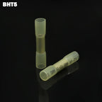 10/100Pcs Heat Shrinkable Cable Terminal Tube BHT0.5 BHT1.25 BHT2 BHT5 AWG22-10 Waterproof Butt Crimp Copper Insulated Connector