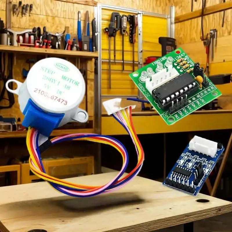 Exceptional 25cm Lead 4 Phase 28BYJ48 Stepper Motor and ULN2003 Motor Driver for DIY Arduino Projects