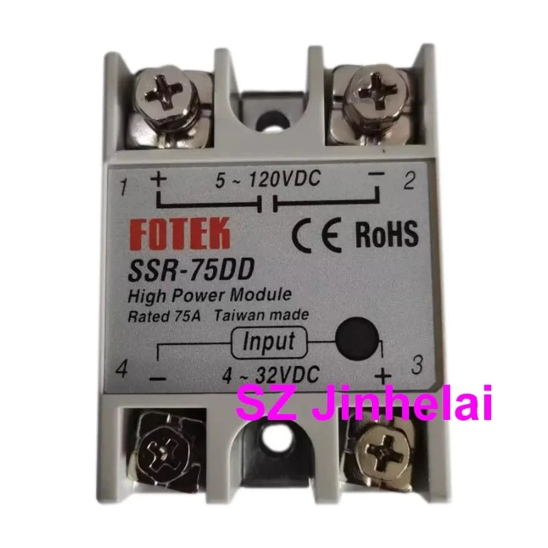 Authentic Original FOTEK Single phase Solid State Relays SSR-10AA 25AA 40AA 50AA 75AA 05DD 10DD 25DD 50DD 75DD -H