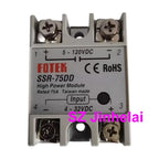 Authentic Original FOTEK Single phase Solid State Relays SSR-10AA 25AA 40AA 50AA 75AA 05DD 10DD 25DD 50DD 75DD -H