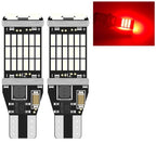 2/6pcs T15 Reverse Light W16W Led Super Bright 10W Canbus Backup Light Car Park Light White Red 12V