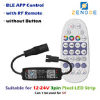 BLE WS2812B Controller BT Music for Pixel LED Strip Light SK6812 WS2811 WS2812 LED Light Strip USB 5V APP Remote Controller