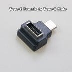 USB 3.1 Front Panel Header Female Type-E to Male Extension Adapter angle Type-E to Type-A Type-C USB C Motherboard Data Adapter