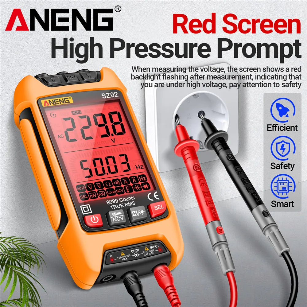 ANENG SZ01/SZ02 Diode Tester Professional Digital Multimeter True RMS Smart AC/DC Current Voltage Auto Range Multimetres Tools