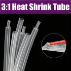 Clear 3/5M 3:1 Heat Shrink Tube With Glue Diameter 1.6 ~ 19.1mm Dual Wall Polyolefin Insulated Adhesive Lined Shrink Wrap Sleeve