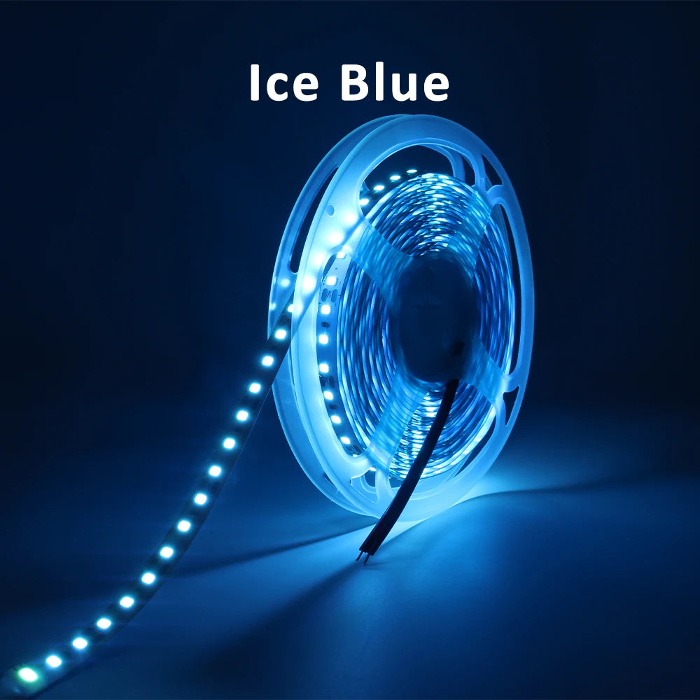 12V 2835 LED Strip Light 120LEDs/M Red Green Blue Yellow Warm WhiteTape Ribbon High Brightness 8mm Lamp For Room Decor Lighting