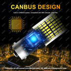 2-8 PCS CANBUS T20 7443 P21W PY21W 1156 BA15S BAU15S LED Bulb For 6500K White Car Turn Signal Tail Reverse Lights 2000LM 12V 24V