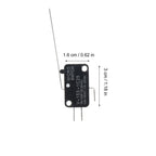 4Pcs Limit Switches Micro Type Long Hinge Lever Pin Plastic Package Waterproof Momentary Push Button for Home Appliances Audio