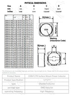 CDRH127 Power Inductor 2.2/3.3/4.7/6.8/10/15/22/33/47/68/100/150/220/330/470UH SMD Inductance CD127 12*12*7mm