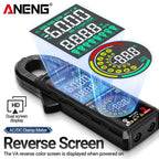 ANENG ST213 Digital Clamp Meter 6000 Counts AC DC 400A Current VA Dual Reverse Display NCV Zero Live Line Temp Capacitance Frequ