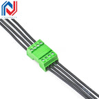 2 Sets 15EDGRK 3.81mm 2/3/4/5/6/7/8-24 Pin Right Angle Screw Terminal Block Connector 15EDG 3.81MM Pitch Plug + Pin Header Socke