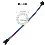 WS2815 Angel Eyes Ring 16/24/35 LEDs Breakpoint Resume Individually Addressable DC12V 5050 RGB Car Daytime Running Light
