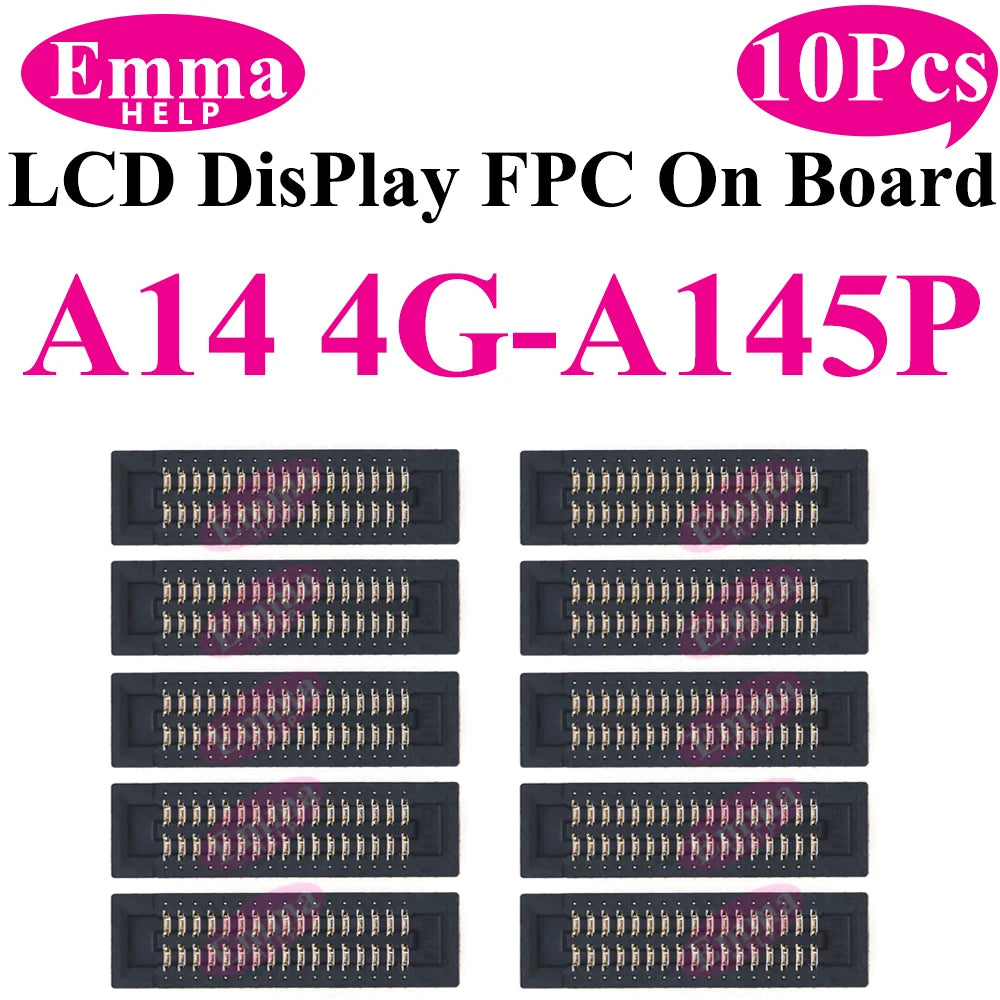 10pcs Connector FPC LCD Screen Motherboard For Samsung A15 A55 A35 A25 A05 A54 A34 A24 A14 A04  Display FPC On Board  78pin