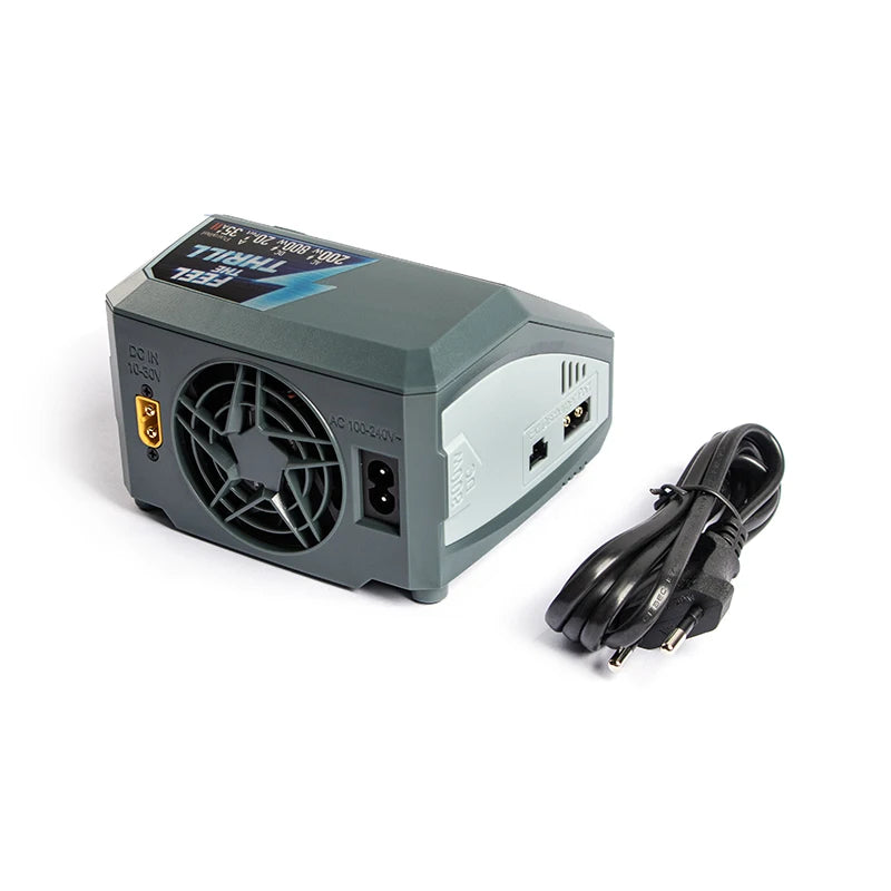 SKYRC D200neo AC 200W DC 800W Dual-Power Smart Charger 1-6S Lipo Li-ion LiFe Pb Battery Balance Charger Discharger w/ LCD Scree