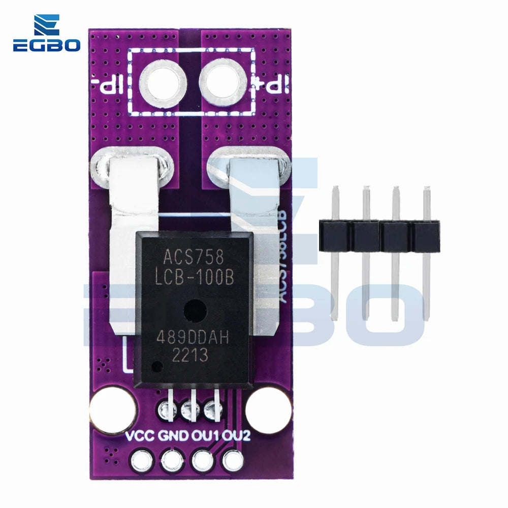 1PCS~5PCS ACS758 ACS758LCB-050B-PFF-T linear current sensor Hall current module ACS758LCB-100B-PFF-T