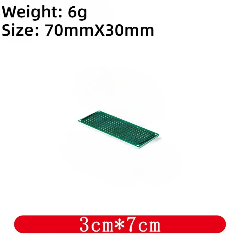 Universal PCB Circuit Protoboard Double Sided Breadboard 2x8 3x7 4x6 5x7 7x9CM Stripboard Prototyping Board DIY Electronic Kit
