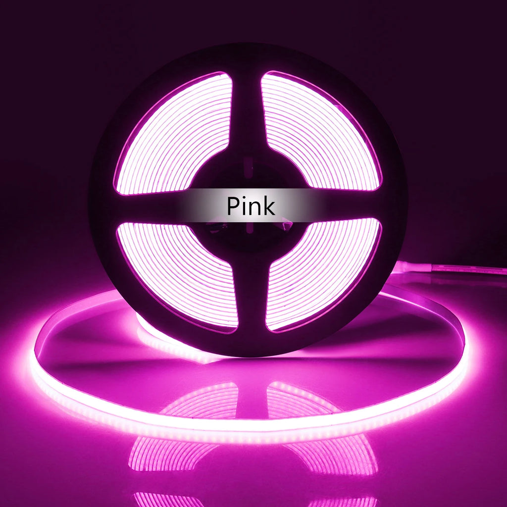 Super Thin 5mm COB LED Strip 1m 2m 3m 4m 5m High Density Flexible Neon LED Tape Ribbon For Home Room Decor TV Backlight Lighting