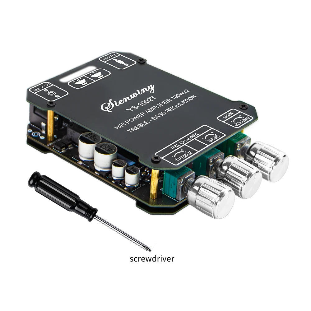 YS-1002T YS-502L Bluetooth 5.0 Audio Amplifier Board 2.0 Channel Stereo Power Amp Module 50W X2 100W X2 AUX Input For DIY Speaker Home Audio