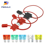 Medium Car Waterproof Fuse Holder Socket 32V 18/16/14/12/10 AWG Auto Motorcycle Motorbike Blade Fuse 1A 2A 3A 4A 5A 7.5A 10A 15A