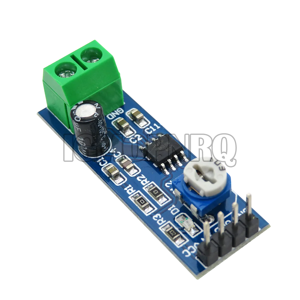 LM386 5V-12V Input Audio Power Amplifier Module 200 Times Gain Amplifier Board Mono Power Amplifier
