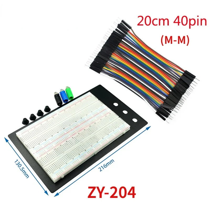 MB102 Breadboard Jumper Wire 400 Points PCB Bread Board Dupont Line Kit Male To Male/Female To Female/Male To Female 10/15/20cm