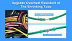 50/100/120/150/250/400Pcs Boxed 26-10AWG 0.25-6mm Waterproof Solder Seal Sleeve Splice Terminals Heat Shrink Tin Butt Connectors