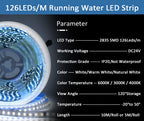 Sequential Led Strip 24v 10M 15M 20M 2835 WS2811 Horse Running LED Ribbon Flowing Water Tape Light with SP636E RF APP Controller