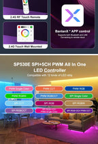 LED Controller Universal Wifi SPI Pixel Dimmer SP530E Addressable Controller PWM RGB RGBW RGBCCT LED Dim 5-24V LED Light