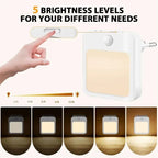 Night Light Motion Sensor LED Light Plug/Rechargeable Lamps Children'S Night Light Wireless Night Lamp for Bedside Table Bedroom