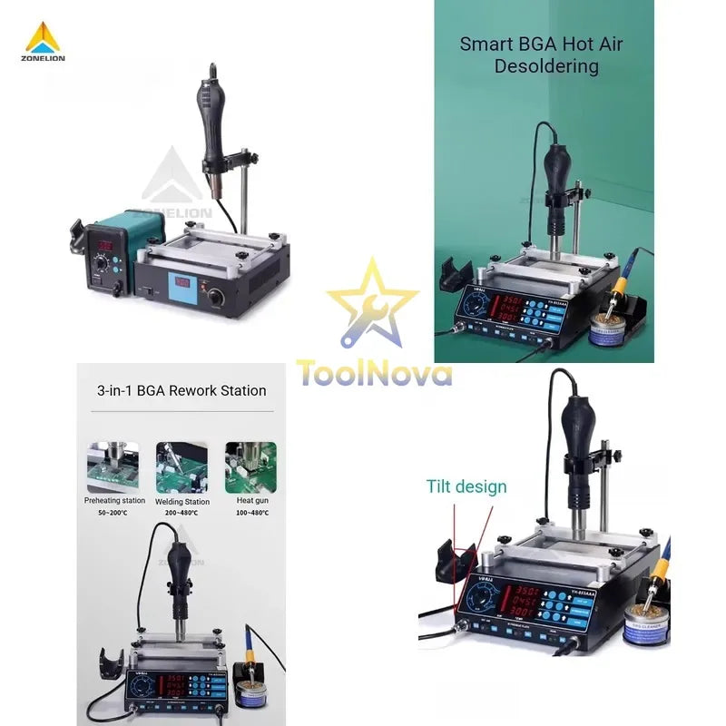2026hotsale* New 853A+858D Preheating Station PCB Preheater for BGA Soldering Rework