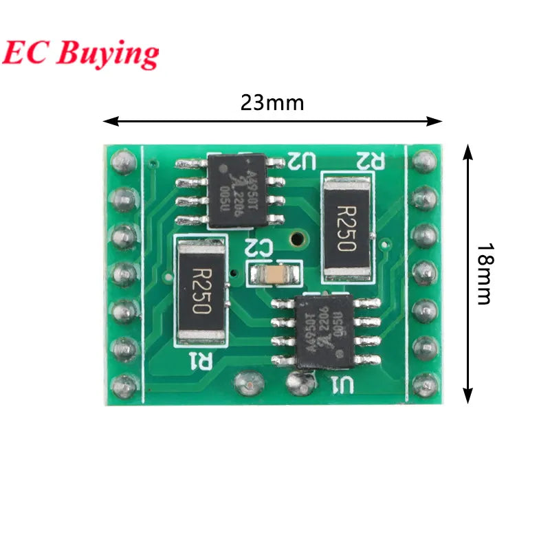 1Pc-10Pcs A4950 TB6612 AT8236 Dual CH Motor Drive Module Super L298N DC Brushed Forward Reverse PWM Stepless Speed Control Board