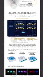 LIAN LI UNI FAN SL-INF 120 Infinity Mirror Fan RGB Case Radiator Cooler Gen.3 40 Leds L-Connect 3 120MM 140MM ARGB 5V 1/3Pcs