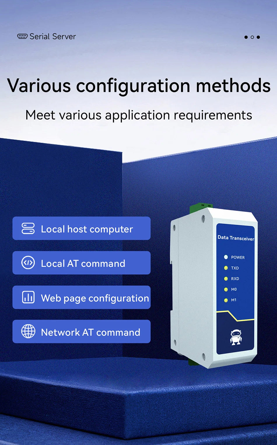 RS485 to Ethernet Serial Server Modbus Gateway TCP/UDP/MQTT/HTTP CDEBYTE NE2-D11A RS485 to RJ45 Two Way Socket