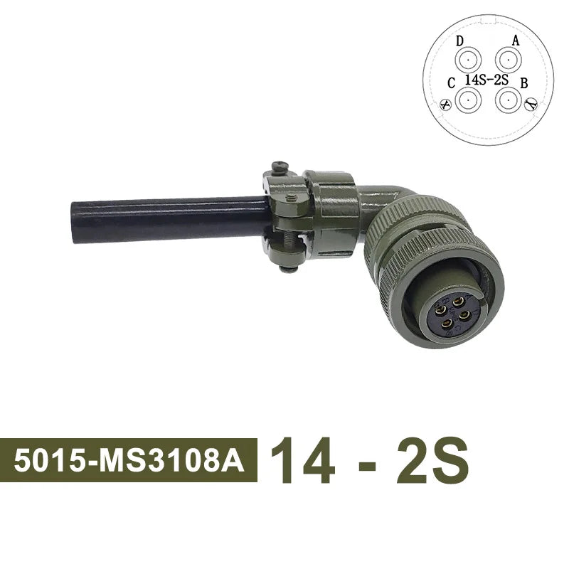 5015 MS3102A MS3106A MS3108A Circular Connectors 14S-2 14S-5 14S-6 MIL STD Plug&Socket MIL-C Military Specification Connector