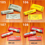 100pcs/lot Shrinkage packaging skin for lithium battery 18650 battery PVC heat shrinkable film insulating sleeve packaging skin