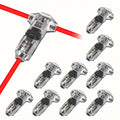 T1 T2 Quick-Connect Snap-In Terminals, No Welding No Stripping Automatic Wire Connectors, Professional Electrical Cable Accessor