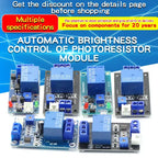 DC 5V 12V Light Photoswitch Sensor Switch LDR Photoresistor Relay Module Light Detection Photosensitive Sensor Board for Arduino
