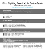 Raspberry Pi Pico Fighting Board For PC Game Console V1.1A Picoboot Keyboard Converter For PS3/PS4