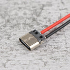 5pcs Type-C 2pin Soldered Female Base W/ Wire Typec Female Socket For Mobile Phone Charging Type -c Port Charging Interface Jack