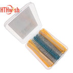 720pcs/set 1UF-470UF Electrolytic Capacitor Kit + 10Ω~1MΩ 1/4W Metal Film Resistor Assortment Set for DIY Electronic Repair